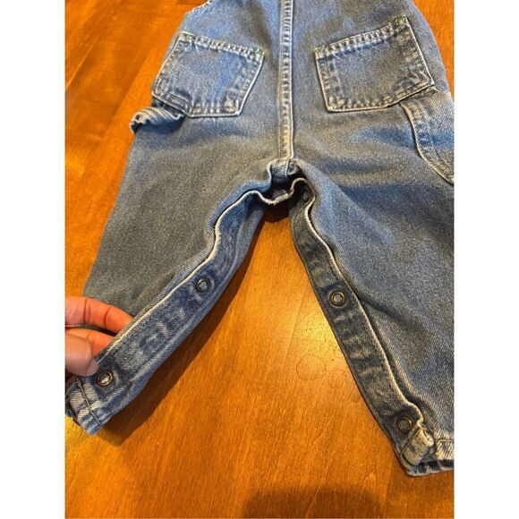 Boys vintage Y2K 90s Oshkosh denim overalls size 18 months - Picture 7 of 7